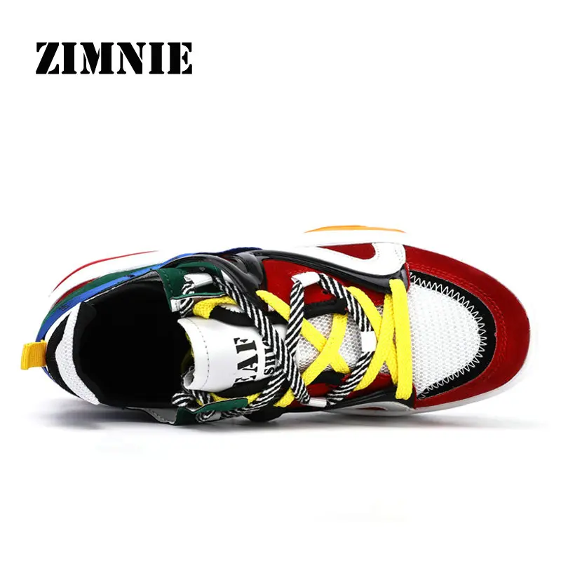 ZIMNIE дышащая мужская обувь для бега Новое поступление удобная спортивная обувь кроссовки для бега унисекс обувь на платформе размера плюс 35~ 48