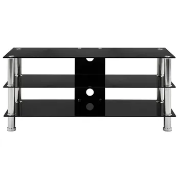 

TV Console TV Cabinet Shelf Rack Holder TV Media CD Player Stand Table Living Room Mueble Home Furniture Modern Tempered Glass