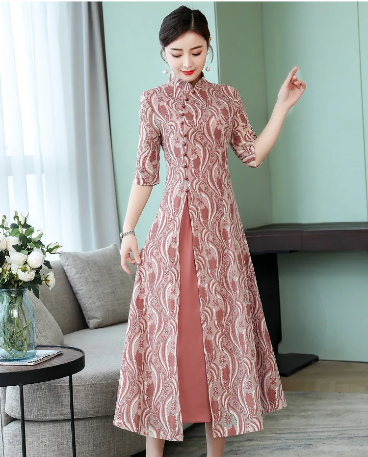 Cheongsam современное вьетнамское аозай китайское женское платье