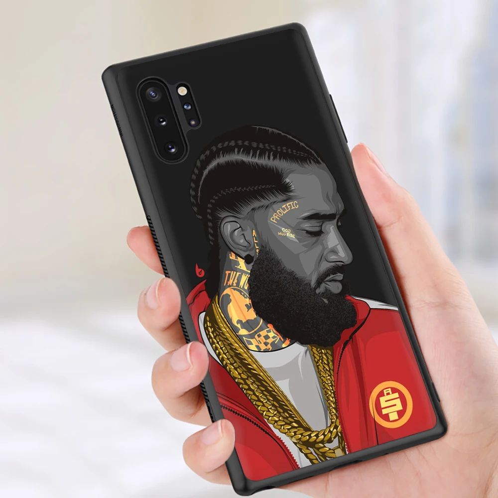 Рэпер Nipsey Hussle Мягкий силиконовый чехол для телефона для samsung S6 S7 край S8 S9 S10e Note 8, 9, 10, плюс M10 20 30 40