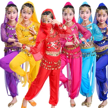 

Kids Child Oriental Belly Dance Costume Oriental Dance Costumes Belly Dance Dancer Clothes Bollywood Indian For Girl women adult
