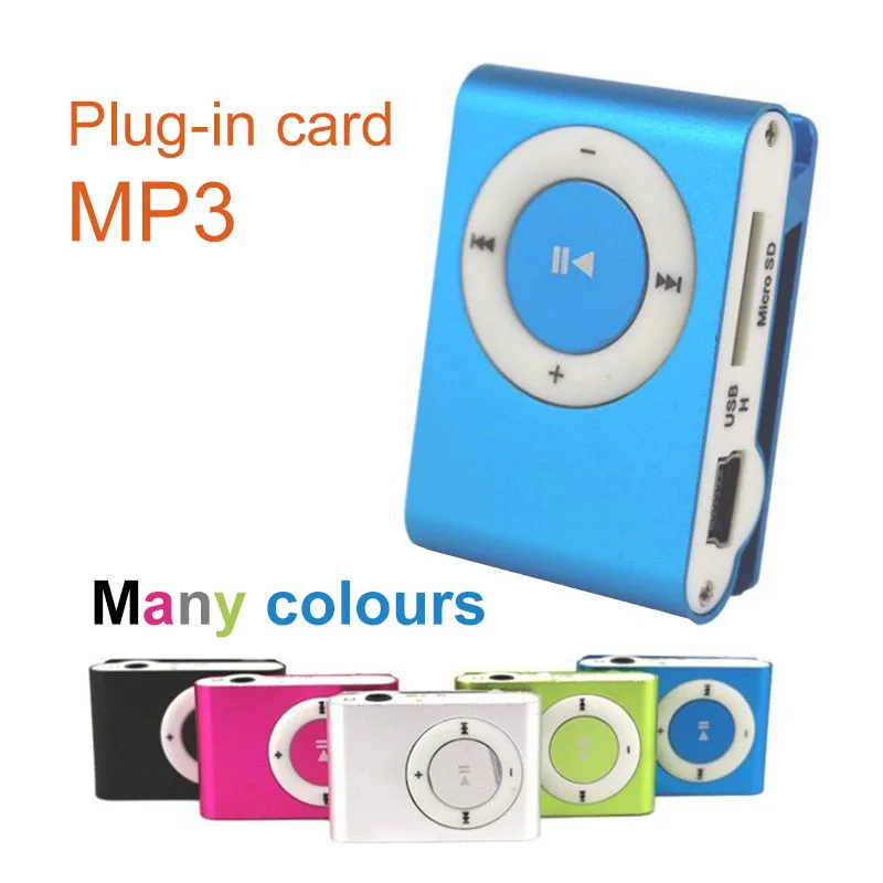RS OEM мини портативный mp3 плеер MP3 с зажимом TF карта USB гарнитура водонепроницаемый