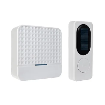 

Waterproof LED Light Home 52 Ringtones Smart Adjustable Volume Portable Hotel Wireless Doorbell Solar Powered Energy Saving