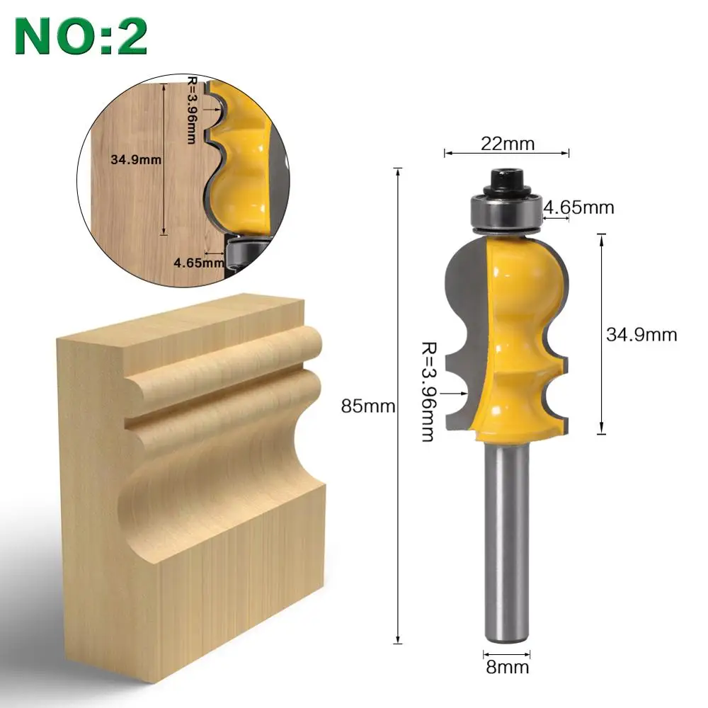 1 шт. 8 мм хвостовик корпус и база литья маршрутизатор Набор бит ЧПУ линия нож деревообрабатывающий режущий шип резак для деревообрабатывающих инструментов