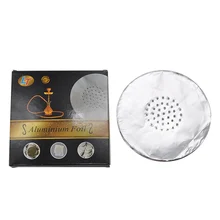 1 круглая коробка Алюминий кальян Фольга Бумага Диаметр 120 мм/Толщина 0,03 мм с отверстиями кальян chicha уголь чаша зеленый метка