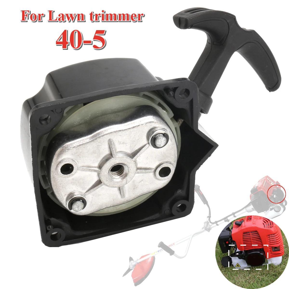 430 40 5 Brush Cutter Trimmer Easy Starter With One Piece Of Two Pawl Pulley Grass Trimmer Aliexpress