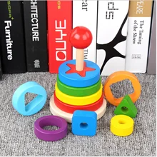 Развивающие детские игрушки деревянный яркий цвет форма сортировочный куб классическая игрушка деревянная форма сортировщик для малышей развивающие игрушки