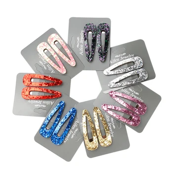 

2PC Fashion Hairpin Women Girls Barrette Trendy Handmade Hair Accessories Hair Clip New Arrival Korea Geometric Jewelry