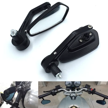 

Universal Motorcycle 7/8" 22mm Handle Bar End Rearview Mirrors For Honda CB600 599 919 CBR600 250 400 Hornet 250 VTR 250 VFR 400