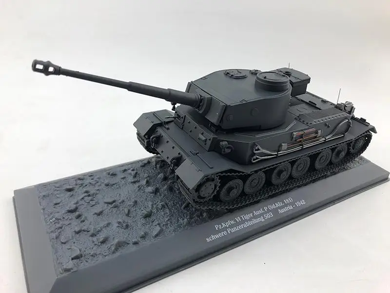 WWII Австрия PZ KPFW VI TIGER AUSF P SD KFZ 181 1/43 литья под давлением модель готовая танк |