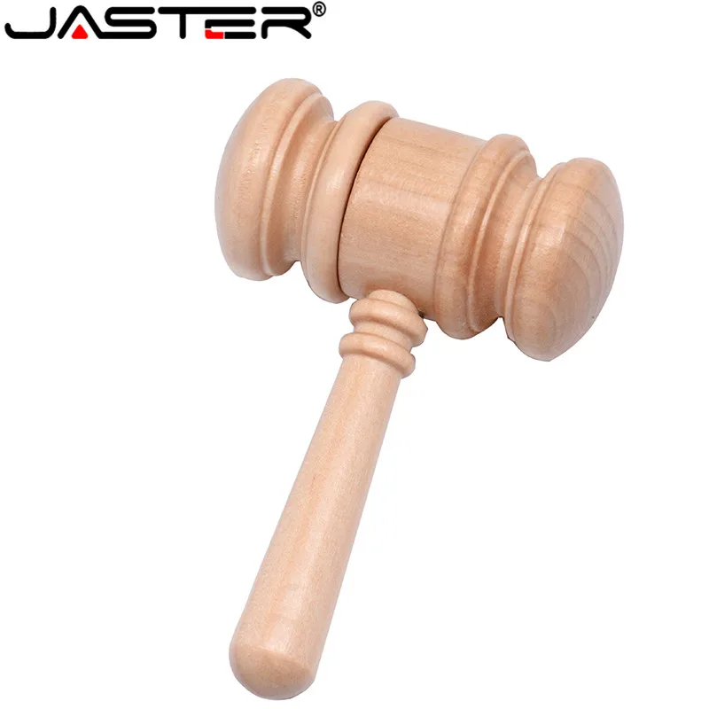 JASTER maple Wood Judge hammer style pendrive 4gb 8gb 16gb 32gb usb2.0 usb флеш-накопитель в подарок