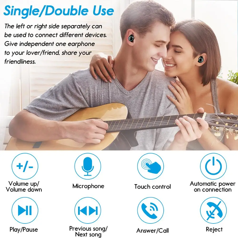 Беспроводные стереонаушники Newmsnr X9 TWS HD bluetooth 5 0 IPX7 водонепроницаемые наушники с