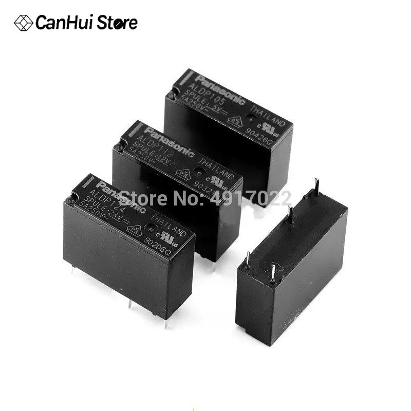 5 шт./лот реле ALDP124 ALDP124W ALDP112 ALDP105 DC 05V 12V 24V 5A 250V DIP4 и