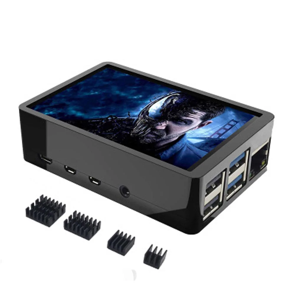 3,5 дюймов Raspberry Pi 4 Модель B сенсорный экран 480*320 ЖК-дисплей+ стилус+ двойное использование ABS чехол Корпус для Raspberry Pi 4