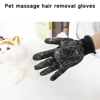 

2pcs Pet Glove Cat Grooming Glove Cat Hair Deshedding Brush Gloves Dog Comb For Cats Bath Clean Massage Hair Remover Brush