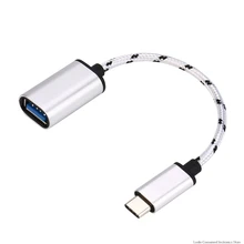 18 см type-C OTG адаптер usb-кабель 3,1 type C штекер USB 3,0 A Женский OTG кабель для передачи данных NK-Shopping