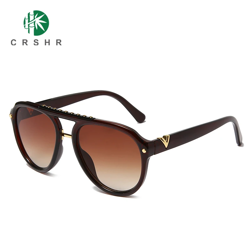 

CRSHR Vintage Oval Frame Sunglasses Women Glasses Shades Luxury Brand Designer Driver Goggle Fashion Retro UV400 Eyewear