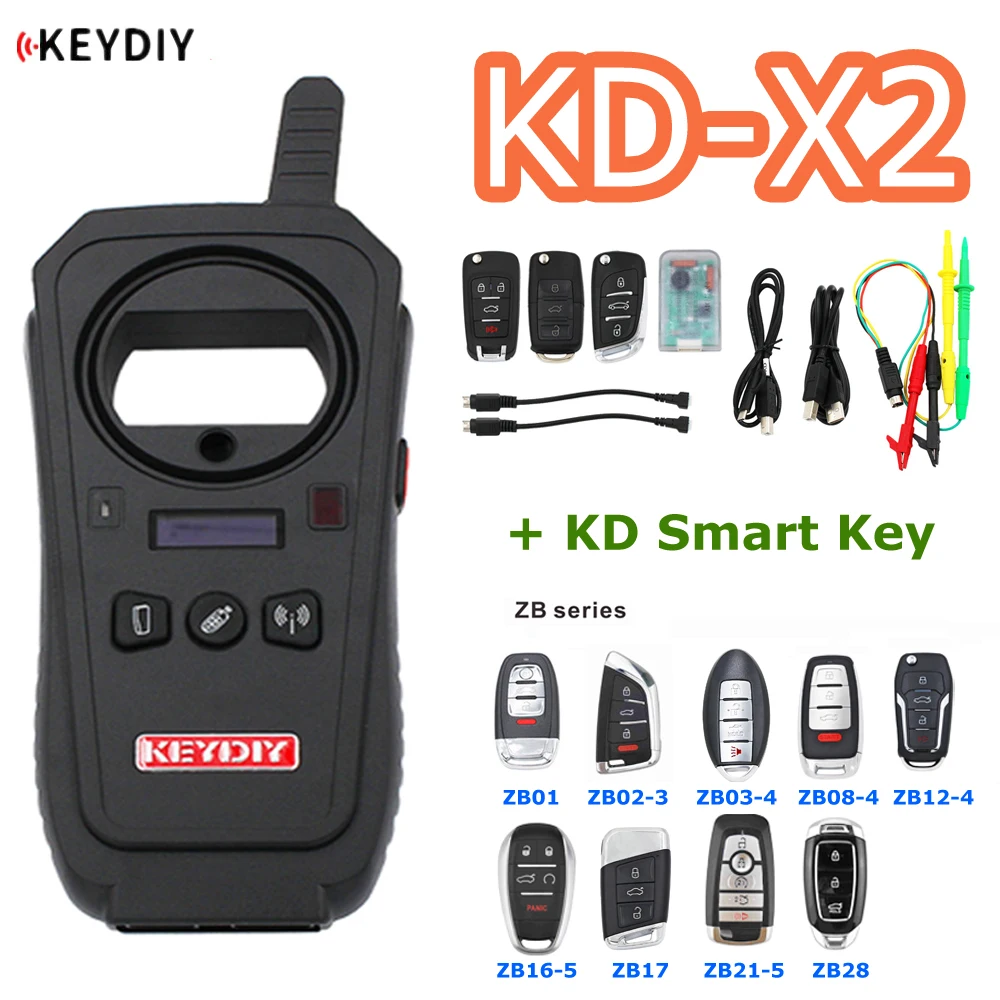 US $164.65 KEYDIY Original KDX2 Remote Maker Unlocker Key Generator 96Bit 48 Transponder Chip Copier With KD Smart Key KD Data Collector