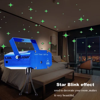

Durable Star LED Projector Light Practical Multi-functional USB Powered Disco Stage Bar Dance Party Lighting Lamp