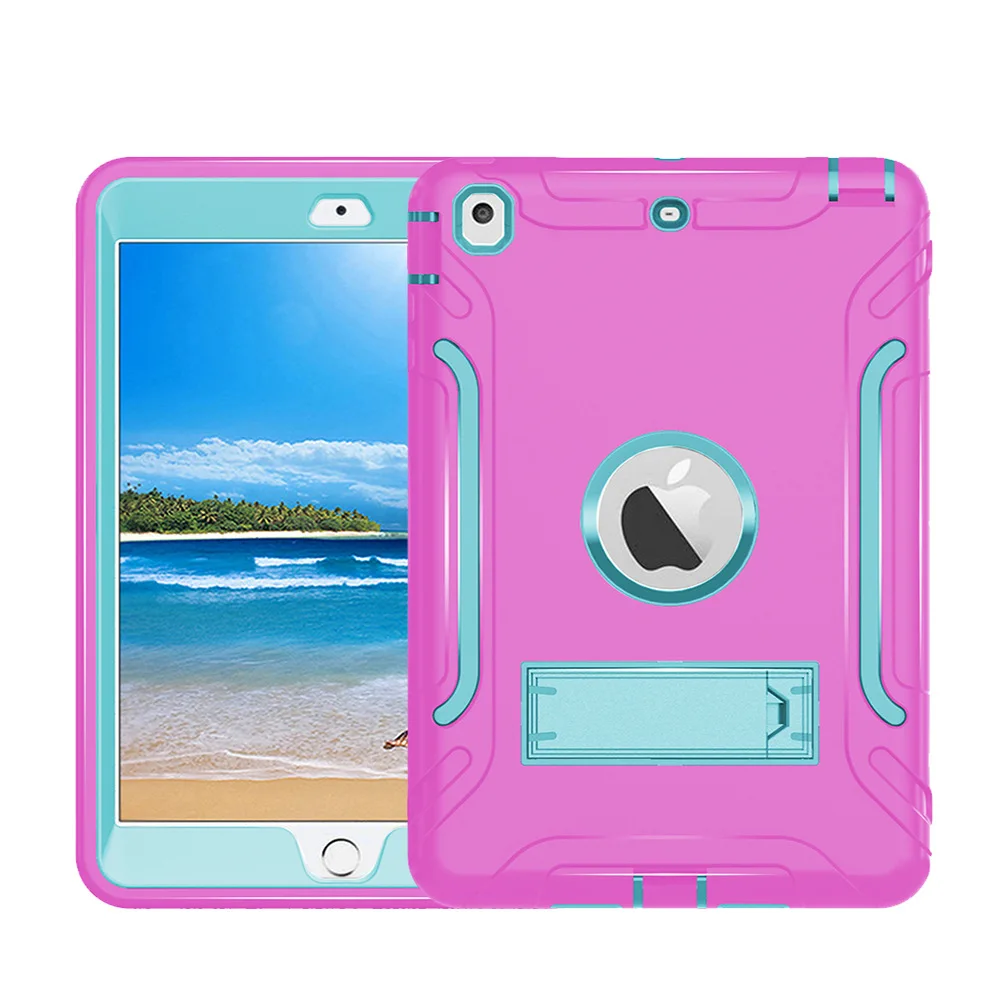 

7.9 inch Case for iPad Mini 1 2 3 Mini2 Mini3 Tablet Cover with Stand for iPad Mini1/2/3 Protective Shell Silicone funda QTZ02