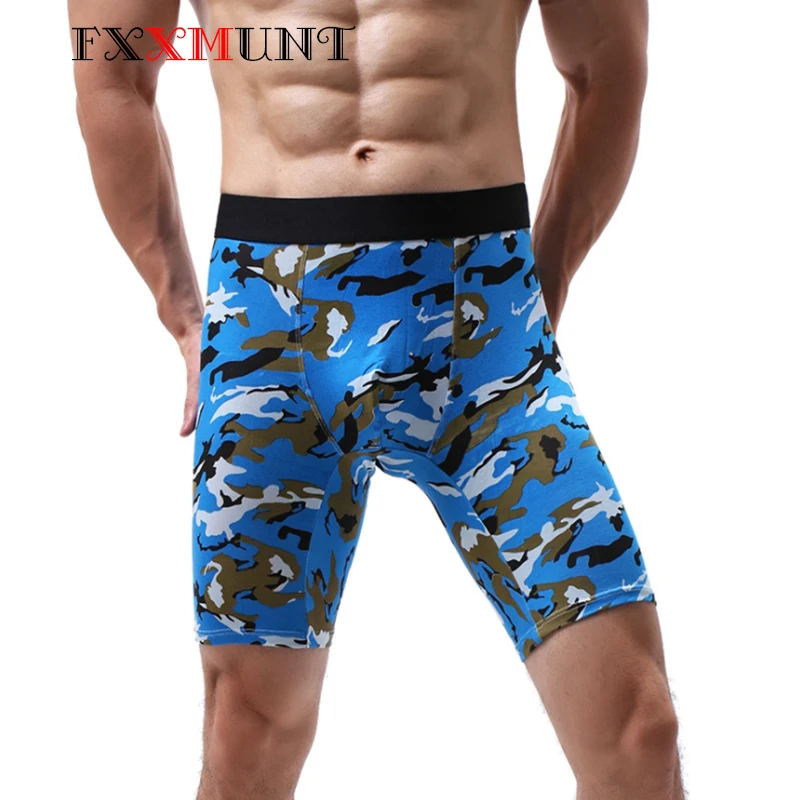 Хлопковые боксеры длинные Ethika размера плюс нижнее белье мужское Calecon Homme
