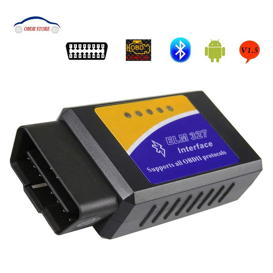Новейший Elm327 Bluetooth v1.5 Obd2 с чипом PIC18F25K80 автомобильный диагностический инструмент