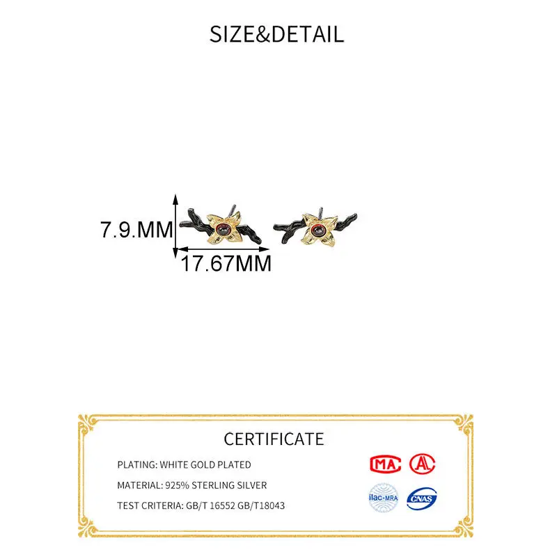 INZATT, настоящее 925 пробы, серебряные серьги-гвоздики в виде цветка, модные женские вечерние серьги с милым камнем, хорошее ювелирное изделие, подарок