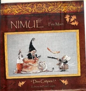 

100% egypt cotton Lovely Counted Cross Stitch Kit Des Crepes Nimue Nium The Crepes Pancake Pancakes
