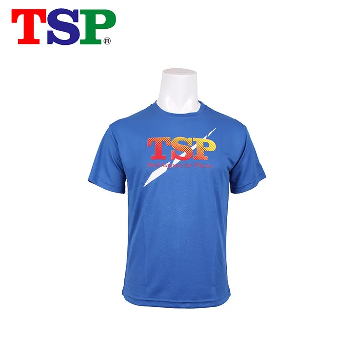 TSP 83501 Table Tennis Jerseys T-shirts for Men / Women Ping Pong Cloth Sportswear Training T-Shirts - Цвет: Blue