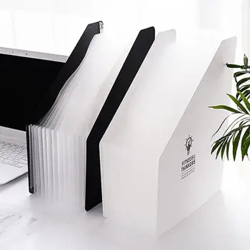 

New A4 12 Pockets Expanding File Folder Organizer Portable Folder Business File Waterproof Holder File Supplies Office Docu C2J1