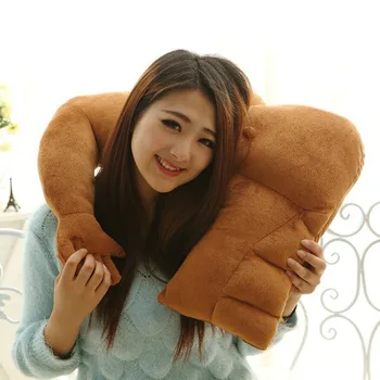 

Lovely Sleeping Hug Boyfriend Large Muscular Arm Stuffed Plush Pillow Funny Muscle FJ88