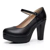 GKTINOO Genuine Leather shoes Women Round Toe Pumps Sapato feminino High Heels Fashion Black Work Shoe Plus Size 33-43 ► Photo 2/6