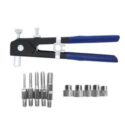 Rivets écrous outils, riveteuse à main filetée, traction manuelle réparation acier ménage Auto Portable Kit avec étui de rangement 6 pièces/ensemble 