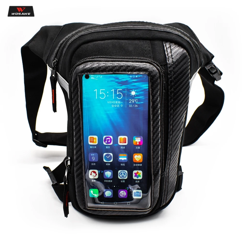 WOSAWE мотоциклетная сумка для ног поясной рюкзак мотокросса сенсорных экранов