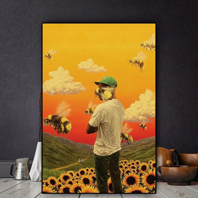 Tyler The Creator Flower Boy Rap Music холст картина Постер и печать для домашнего декора
