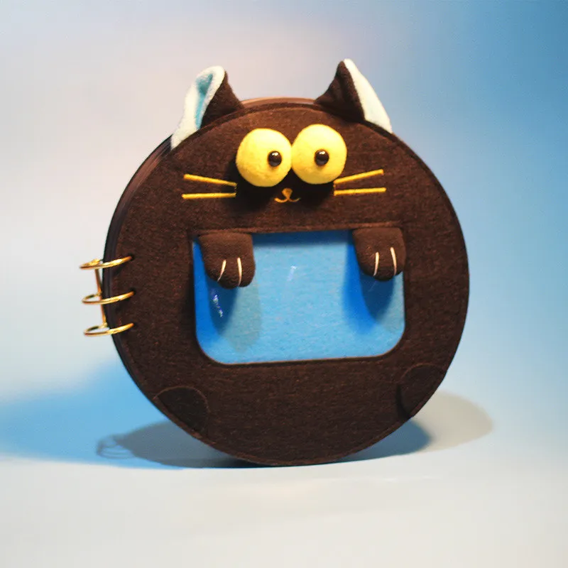 

1PC Round Doodle Children Grow Record Photo Album DIY Handmade Kids Albums Customize Scrapbook Family Activities Baby Toys