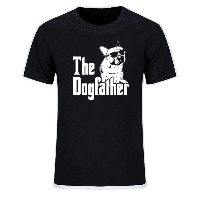 Мужская футболка с коротким рукавом и круглым вырезом The Dogfather хлопковая летняя