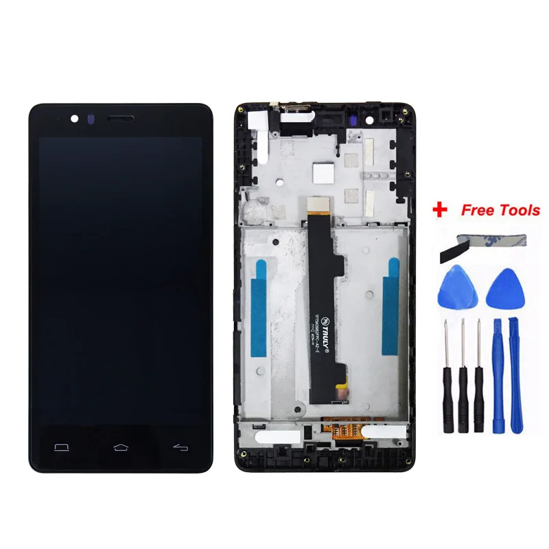 

For BQ E5 0982 LCD Display+Touch Screen Digitizer Assembly With Frame For BQ Aquaris E5 LCD TFT5K0982FPC-A2-E E5 4G LCD + Tools
