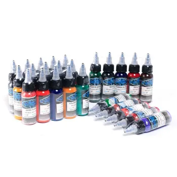 

16pcs Tattoo Ink Fusion tattoo inks 16Colors Set 1 oz 30ml/Bottle Tattoo Pigment Kit for 3D makeup beauty skin body art