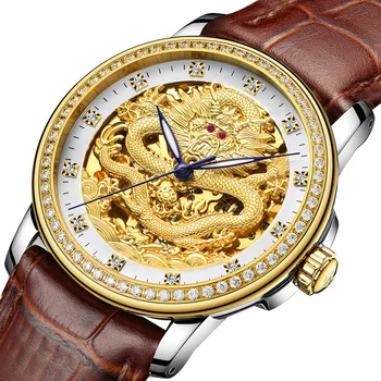 

NEW COUPLE LOVERS JADE WATCH BUSINESS MEN'S WATCHES MAN CLOCK JADE MECHANICAL HOLLOW NIGHT LUMINOUS CARNIVAL TREND WOMEN WATCH