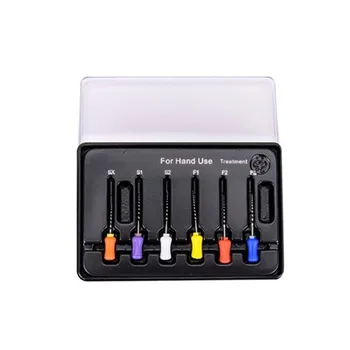 

6pcs/Box Dental Needle Files Hand Use Root Canal File Use Manual Endodontic Niti Files Use Dental Instrument