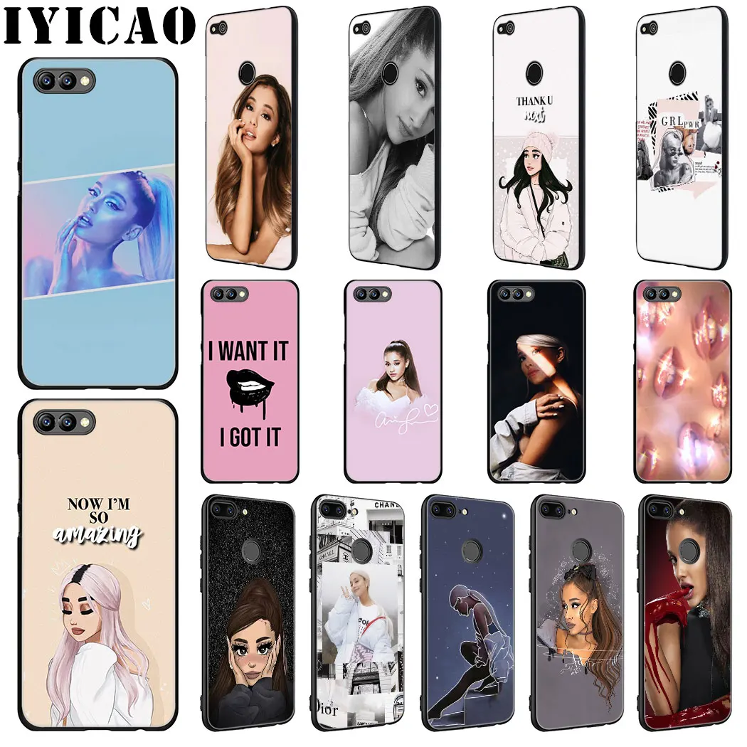IYICAO Ariana Grande Lovely Design Soft Silicone Case for Huawei Honor view 20 9X Pro 10 9 8 Lite 8X 8C 7X 7C Note |