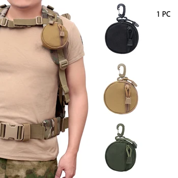

Men Women Zipper Hunting Military Multifunction Coin Purses Key Holder Wallet Bag Small Pocket EDC Pouch Mini Travel Keychain