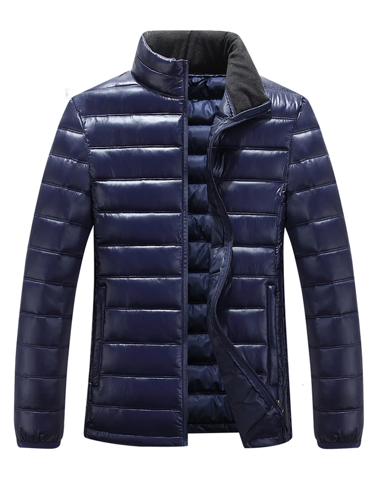 BJCJWF, зимнее осеннее пальто, мужская приталенная куртка с хлопковой подкладкой, стоячий воротник, Повседневная парка, Классическая верхняя одежда, veste homme, мужские пальто