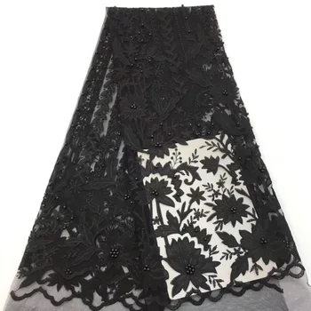 

Beaded African Lace Fabric 2020 High Quality Nigerian Lace Fabric French Lace Fabric High Quality Tulle Net Lace Fabric CD29021