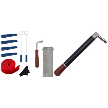 

1 set Piano Tuning Tool Kit & 1pcs Piano Hammer Lever Carbon Fiber Piano Tuning Wrench Piano Accessories