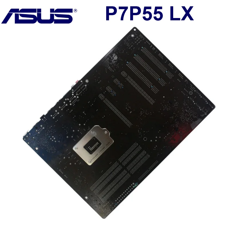 Разъем LGA 1156 ASUS P7P55 LX рабочего Материнская плата P55 LGA1156 i3 i5 i7 DDR3 16G материнская плата ATX USB2.0