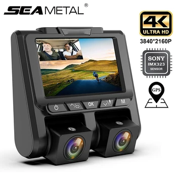 

4K UHD Car DVR Dual Lens Dash Cam GPS Sony IMX323 1080P Car Camera Auto dvr Car Recorder 24 hours Parking Monitor Night Vision