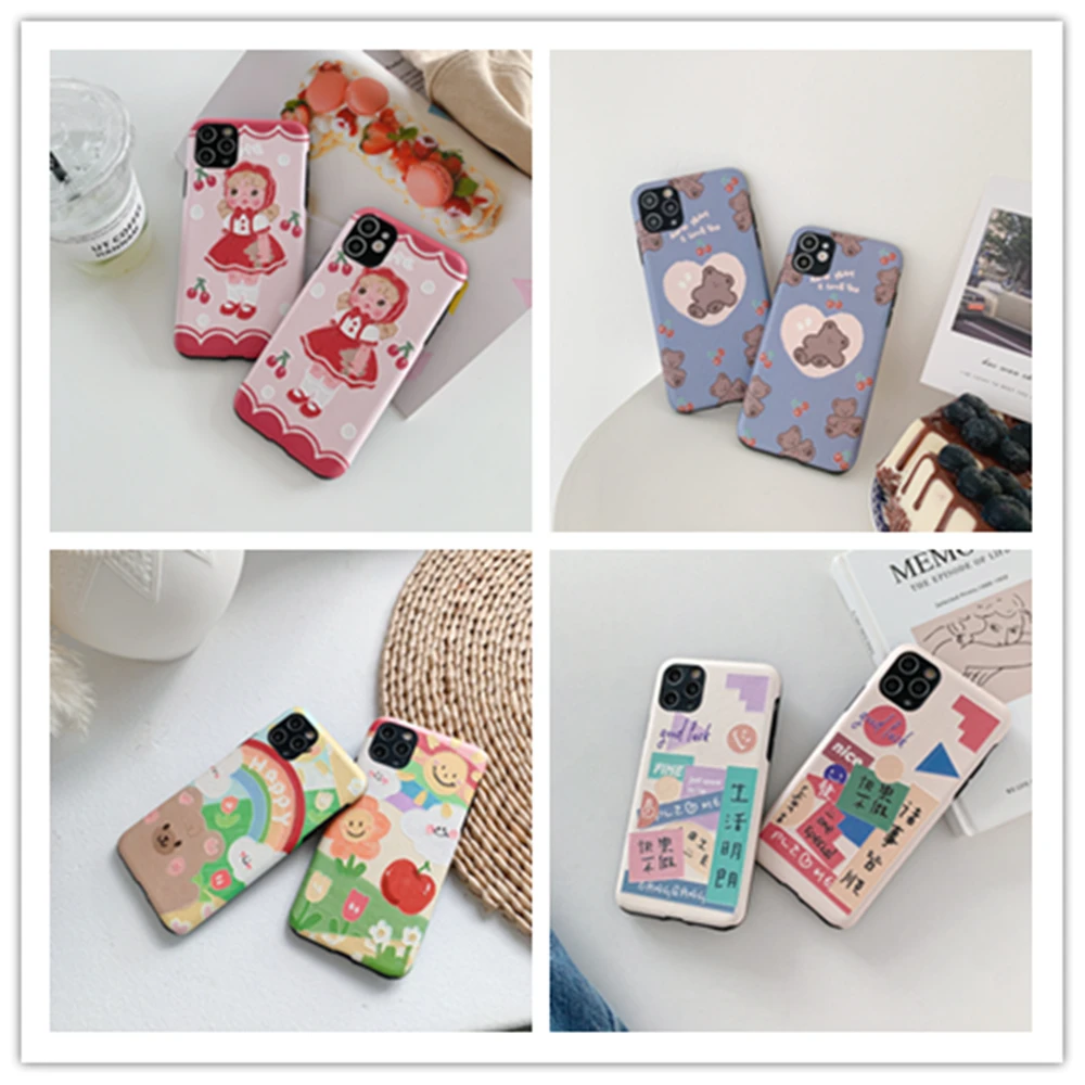 Оригинальный нескользящий чехол с героями мультфильмов для iPhone 11 X XR XS Max 7 8