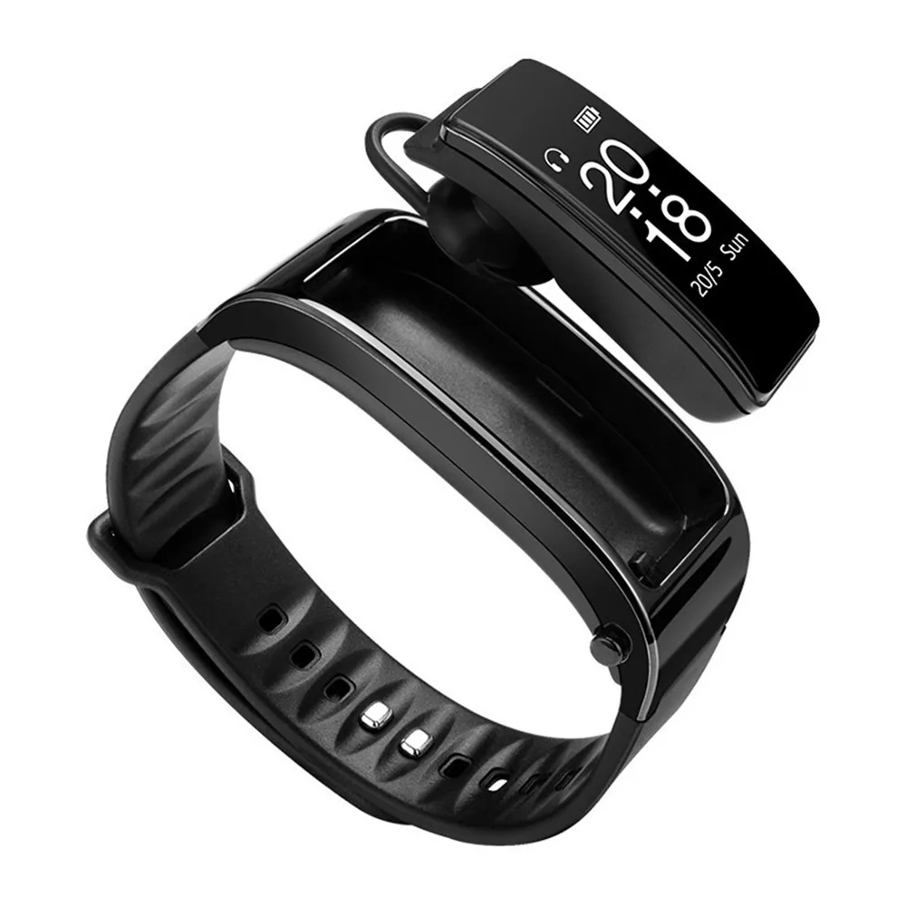 Bluetooth Y3 Smart Bracelet Headphone Talk Band IP67 Waterproof Headset Music Exercise Step Heart Rate Sleep Monitoring